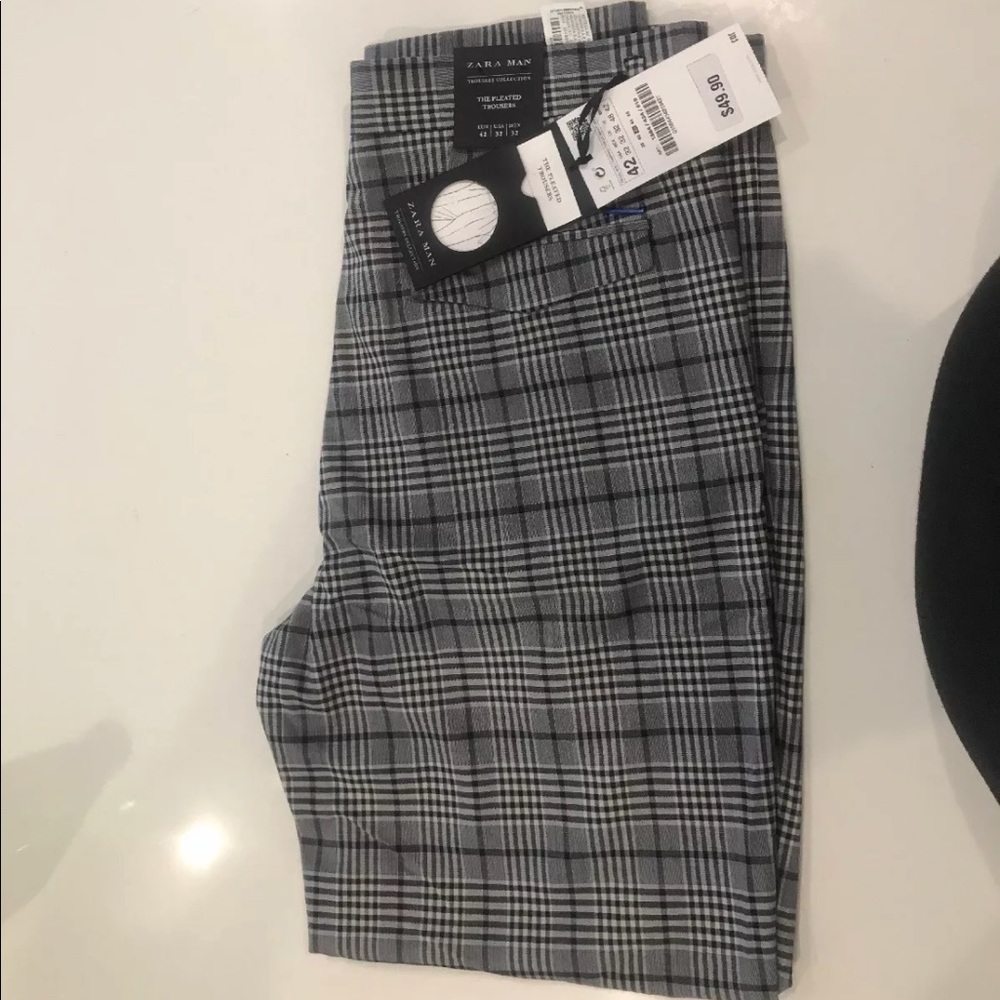 Plaid Zara men’s pants New With Tags